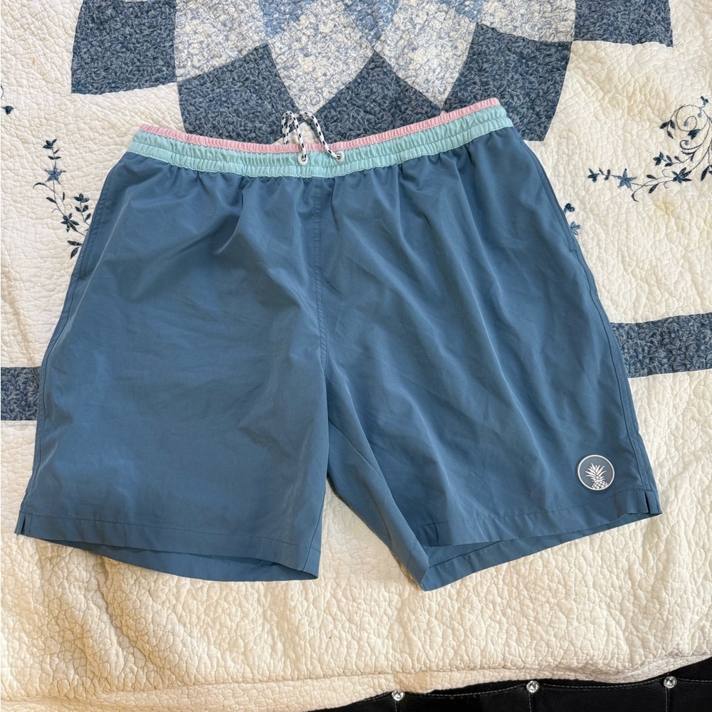 Chubbies The Gravel Roads 7" Classic Blue Lined Swim Trunk 2XL XXL